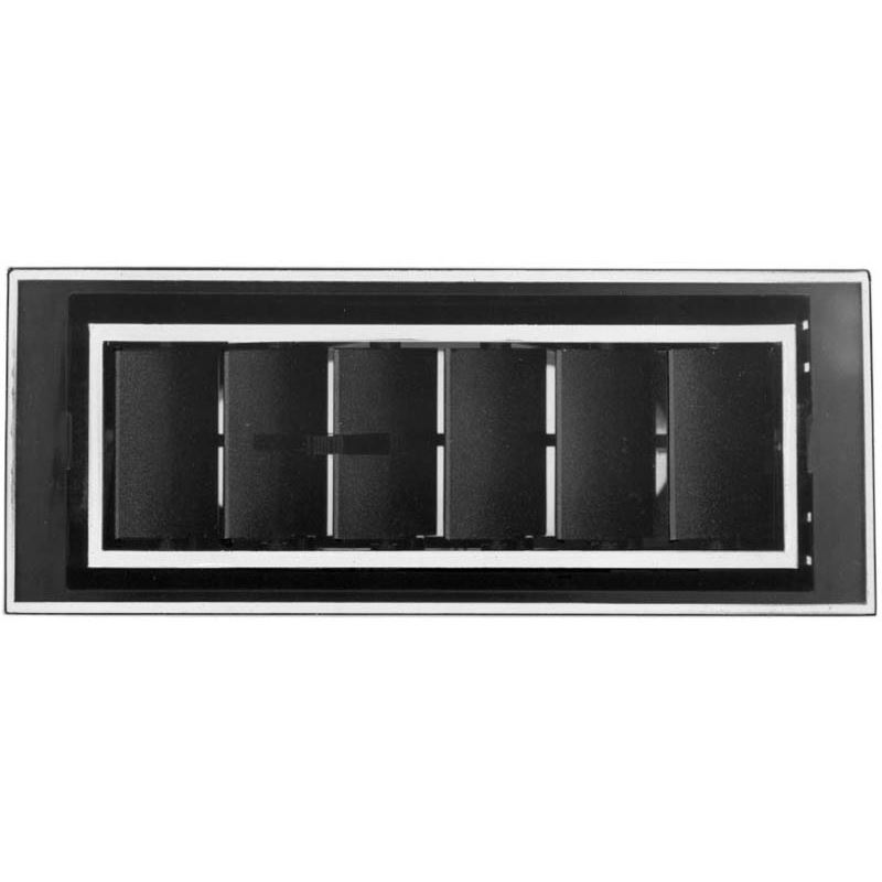 2 1/2" Inlet Louver 32-5X Large In-Dash Rectangle Vent 